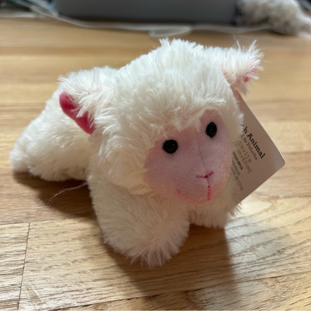 Lamb Plush Stuffed Animal White Kids Toy Easter NEW